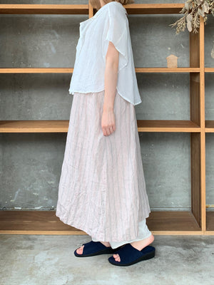 Vlas Blomme / Ramie Lawm サイドオープンブラウス(Off White)