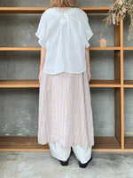 Vlas Blomme / Ramie Lawm サイドオープンブラウス(Off White)