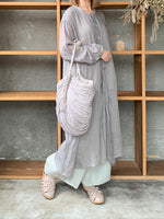 Vlas Blomme / Ramie Lawm 前開きドレス(Gray)