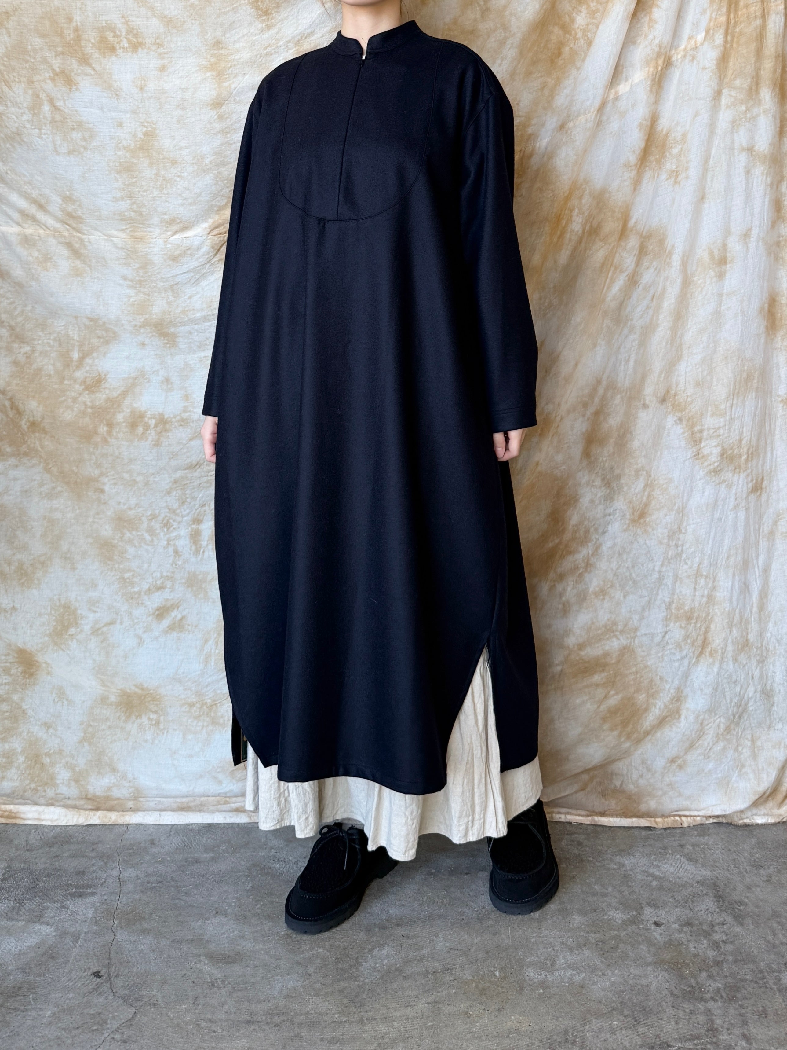 Handwerker / HW zip dress（Navy）