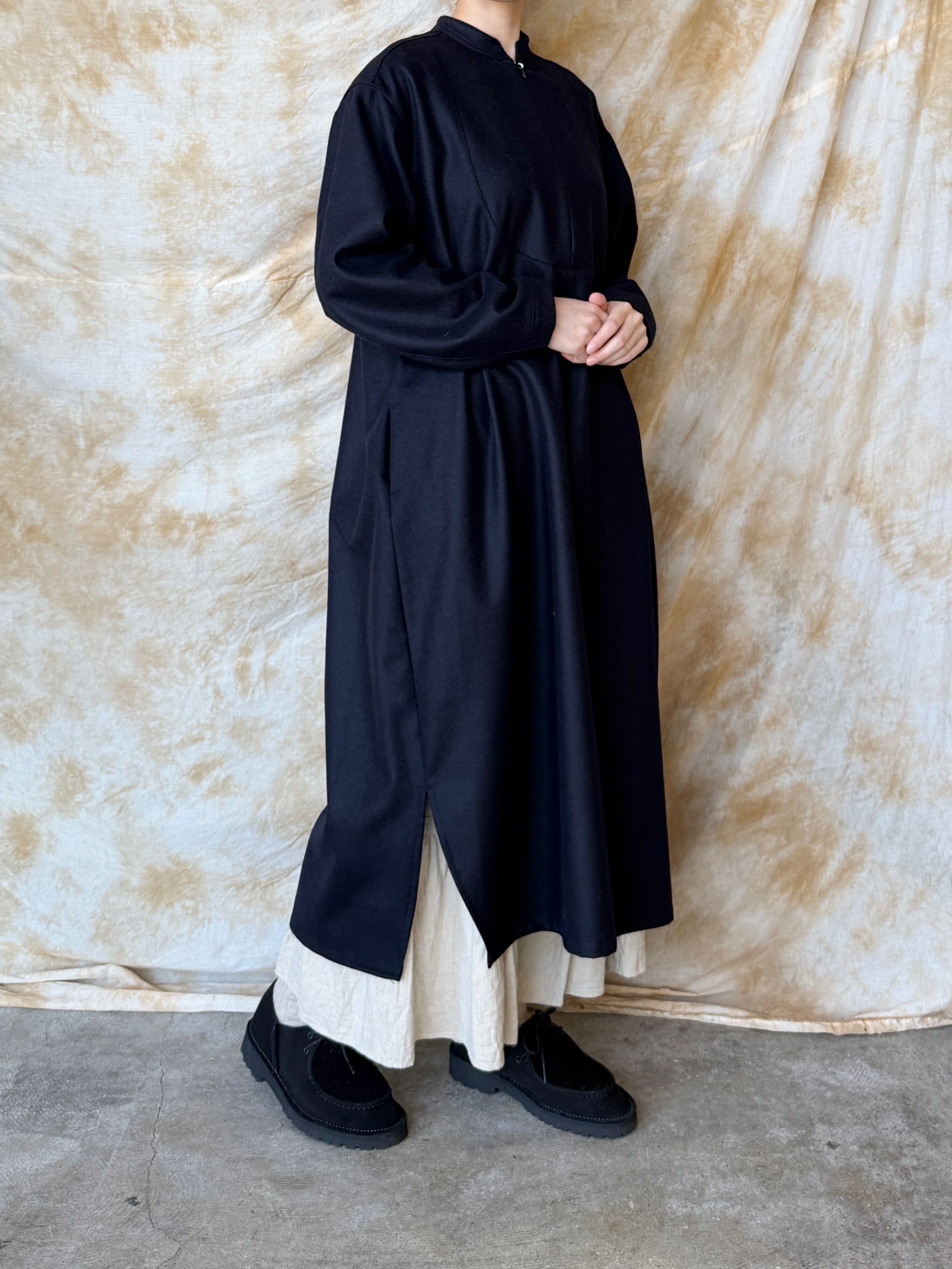 Handwerker / HW zip dress（Navy）