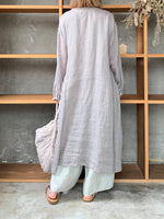 Vlas Blomme / Ramie Lawm 前開きドレス(Gray)