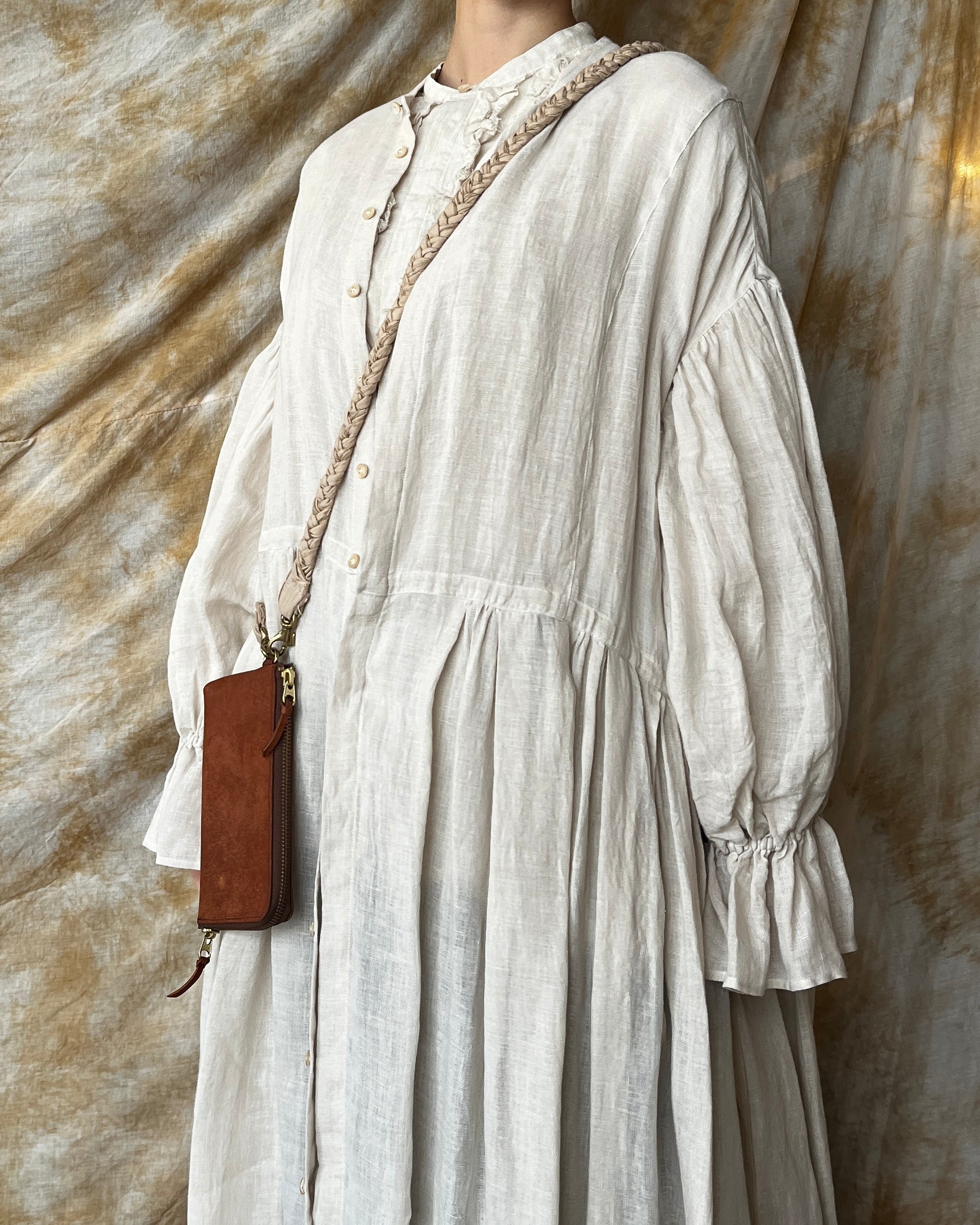 suzuki takayuki × ams, / braided shoulder strap (common oak / ベージュ)