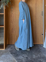 ROBE de PEAU / TUCKED ONE PIECE (GRAYISH BLUE)