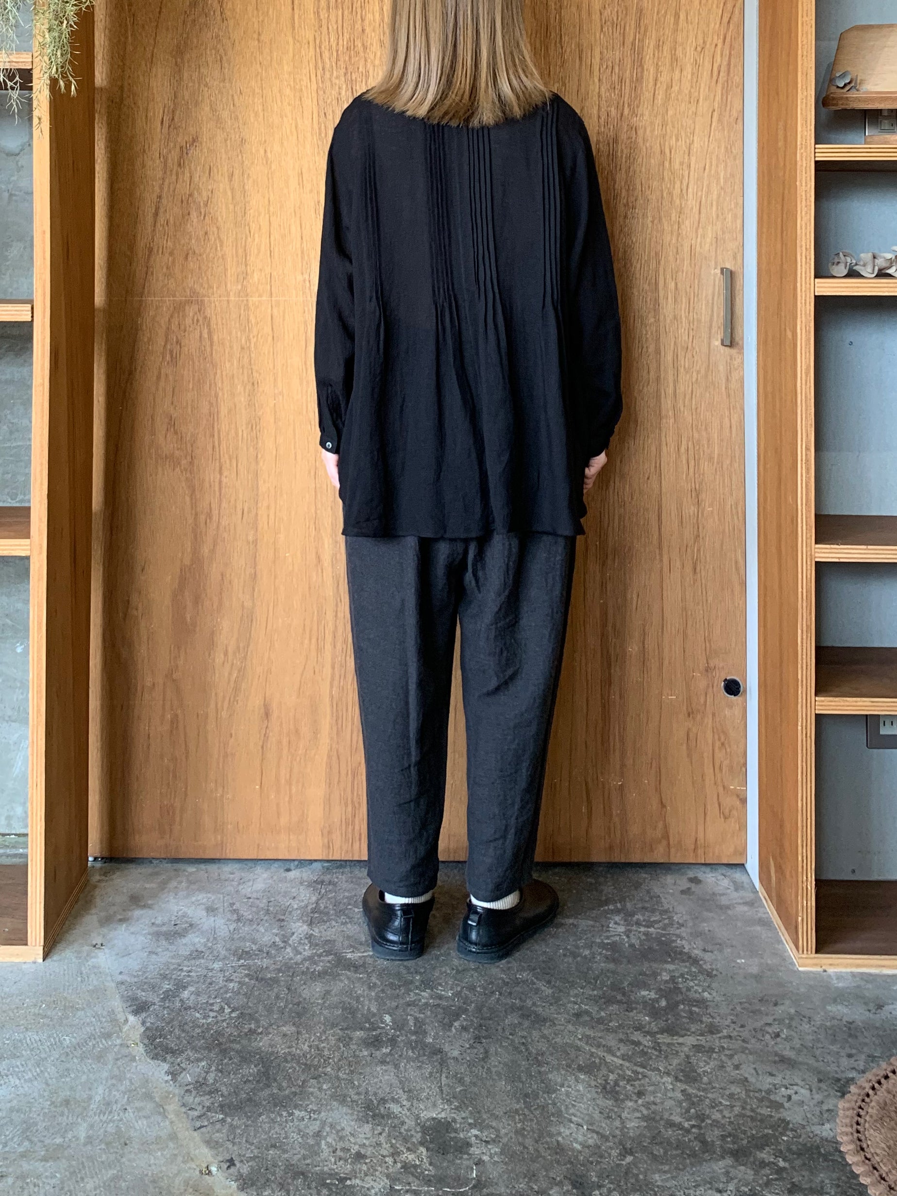 suzuki takayuki / shalwar pants（ebony black）