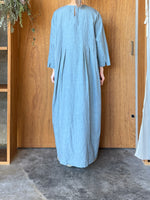 ROBE de PEAU / TUCKED ONE PIECE (GRAYISH BLUE)