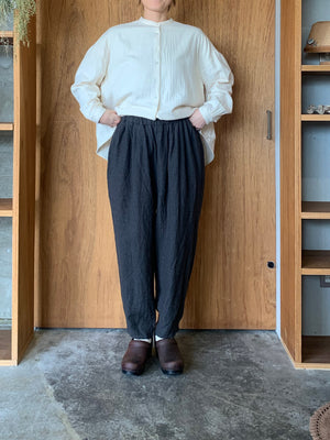 suzuki takayuki / shalwar pants（ebony black）