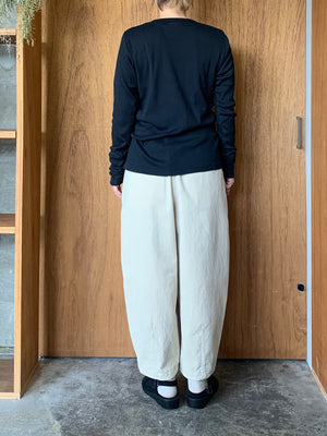 OTOAA / GARMENT DYE TEREKO CREW-NECK（ONYX）
