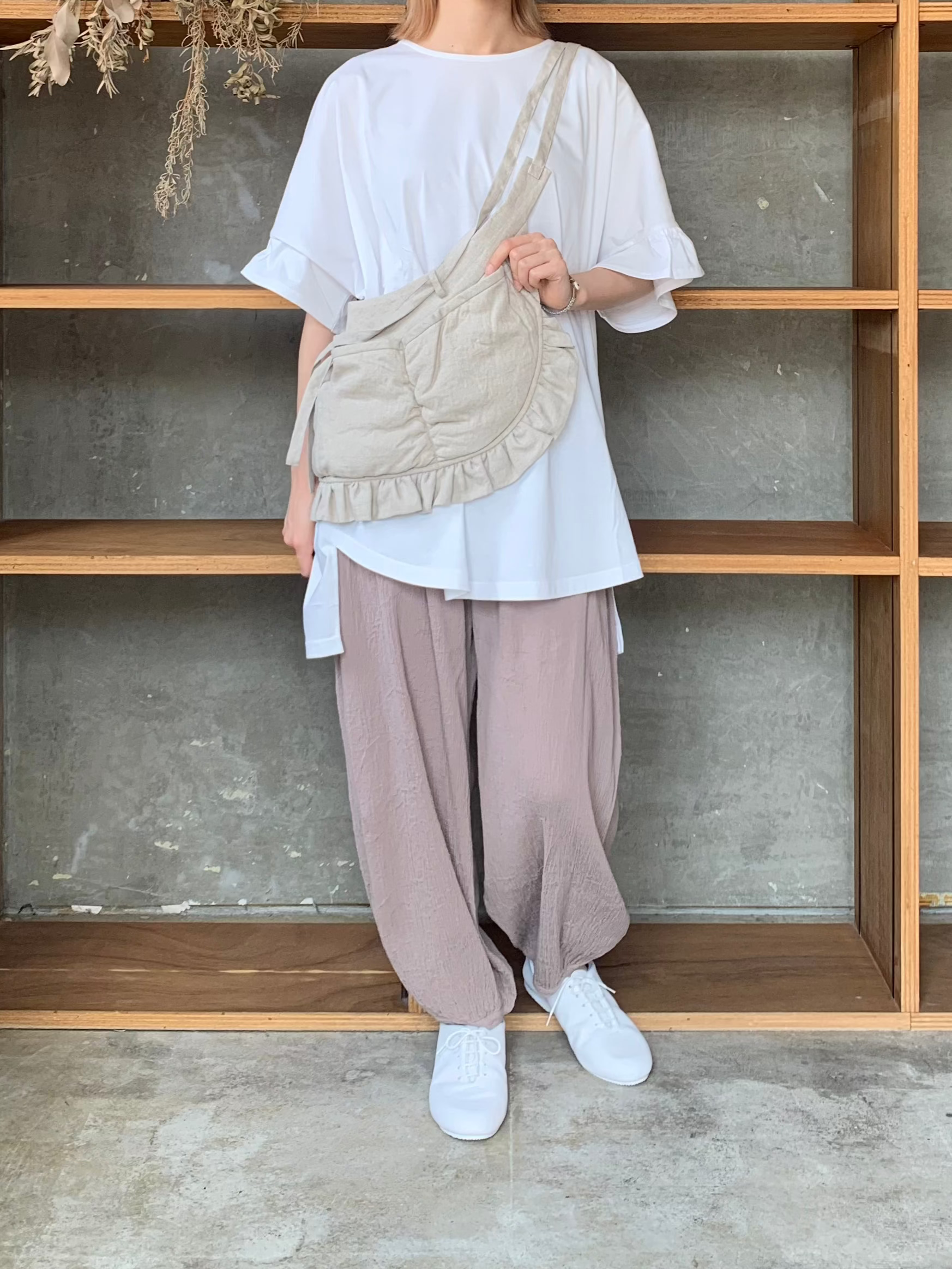GASA*/ 溢れる笑顔　パンツ (light beige)
