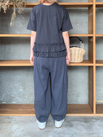 GASA*/ Swallowtail：アゲハ　バックヘムフリルプル (dark charcoal)