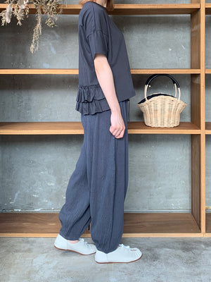 GASA*/ Swallowtail：アゲハ　バックヘムフリルプル (dark charcoal)