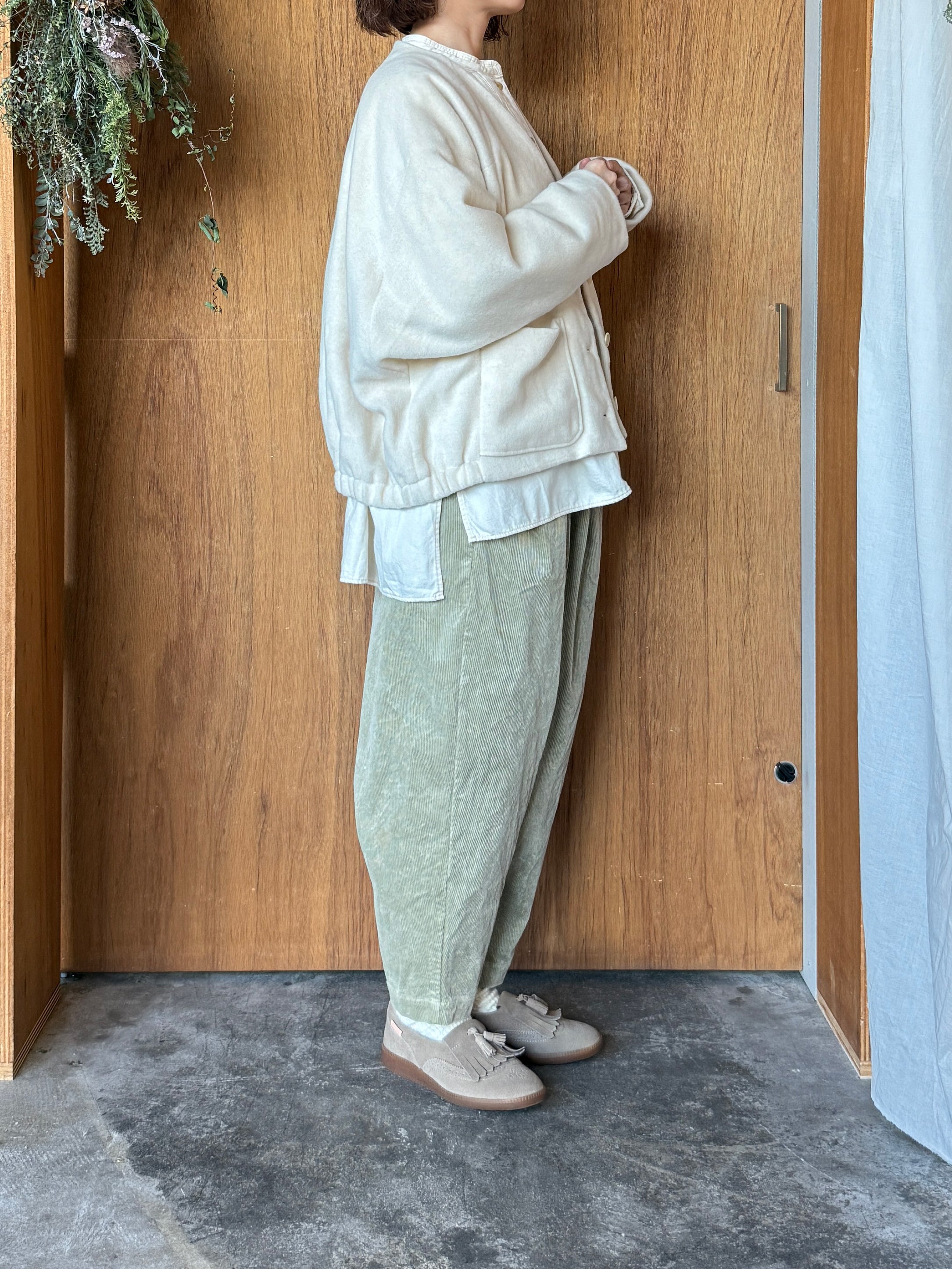 tumugu / エコウールモッサ ジャケット（ECRU）