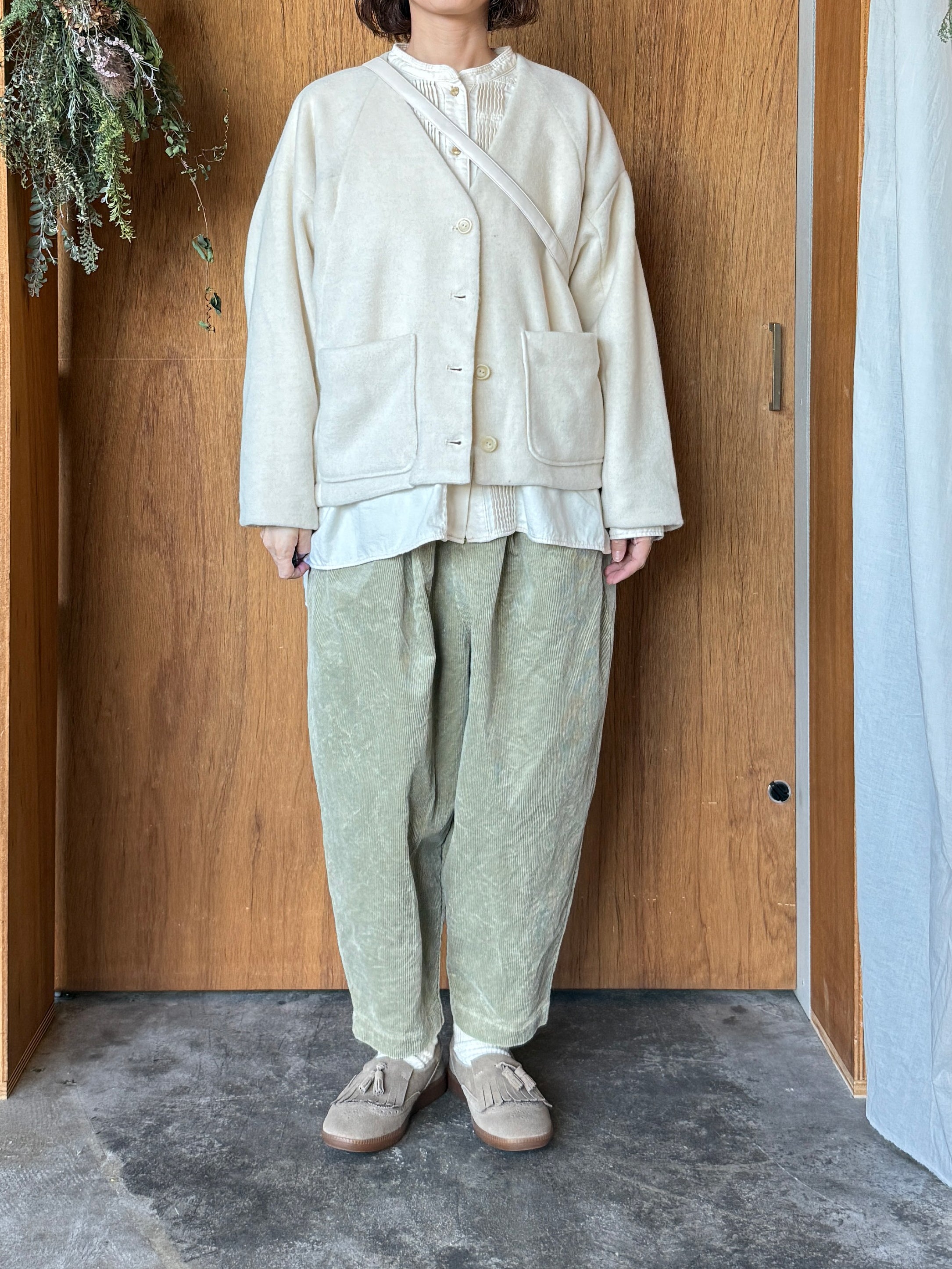 tumugu / エコウールモッサ ジャケット（ECRU）