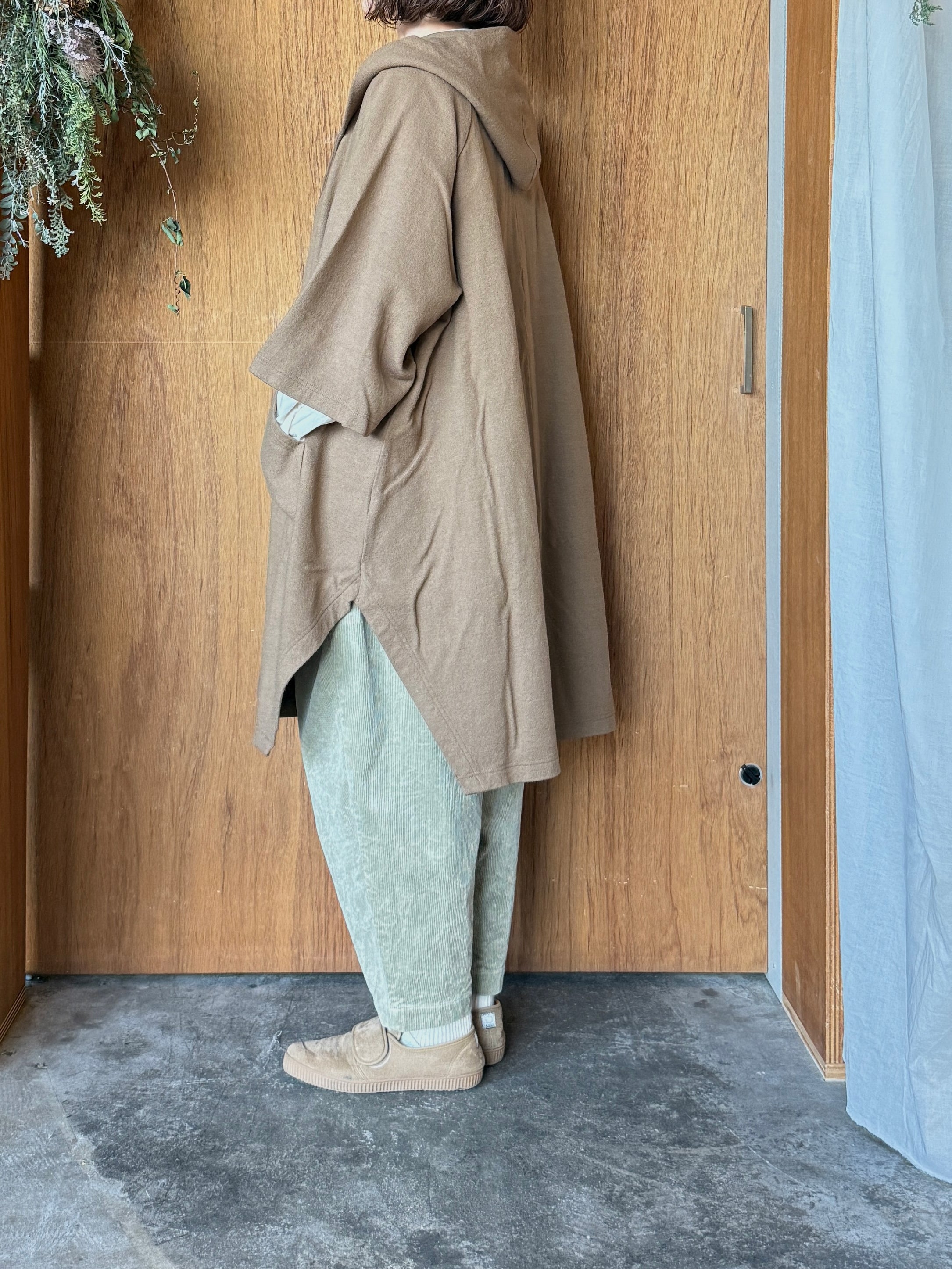 tumugu / エコウールモッサ ベスト（OLIVE）