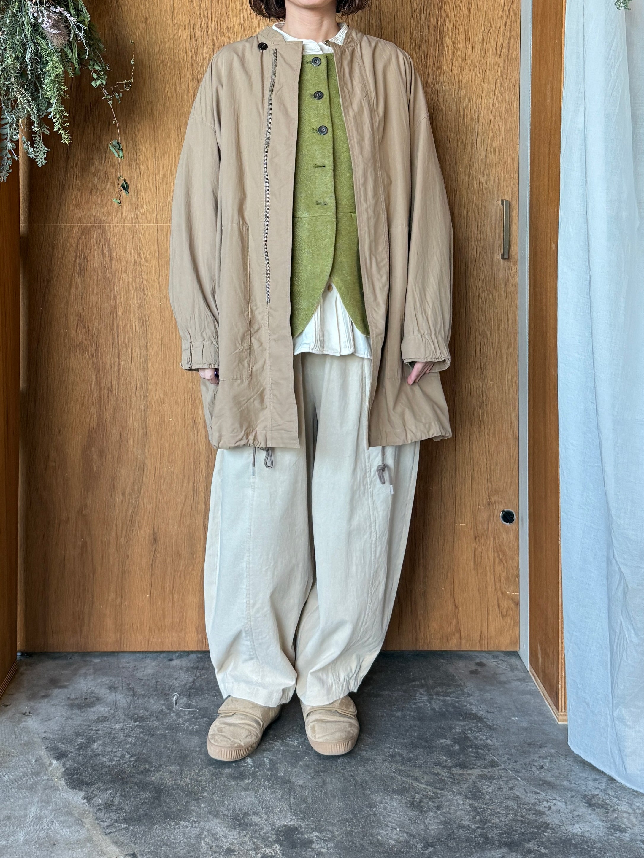 tumugu / エコウールモッサ ベスト（OLIVE）