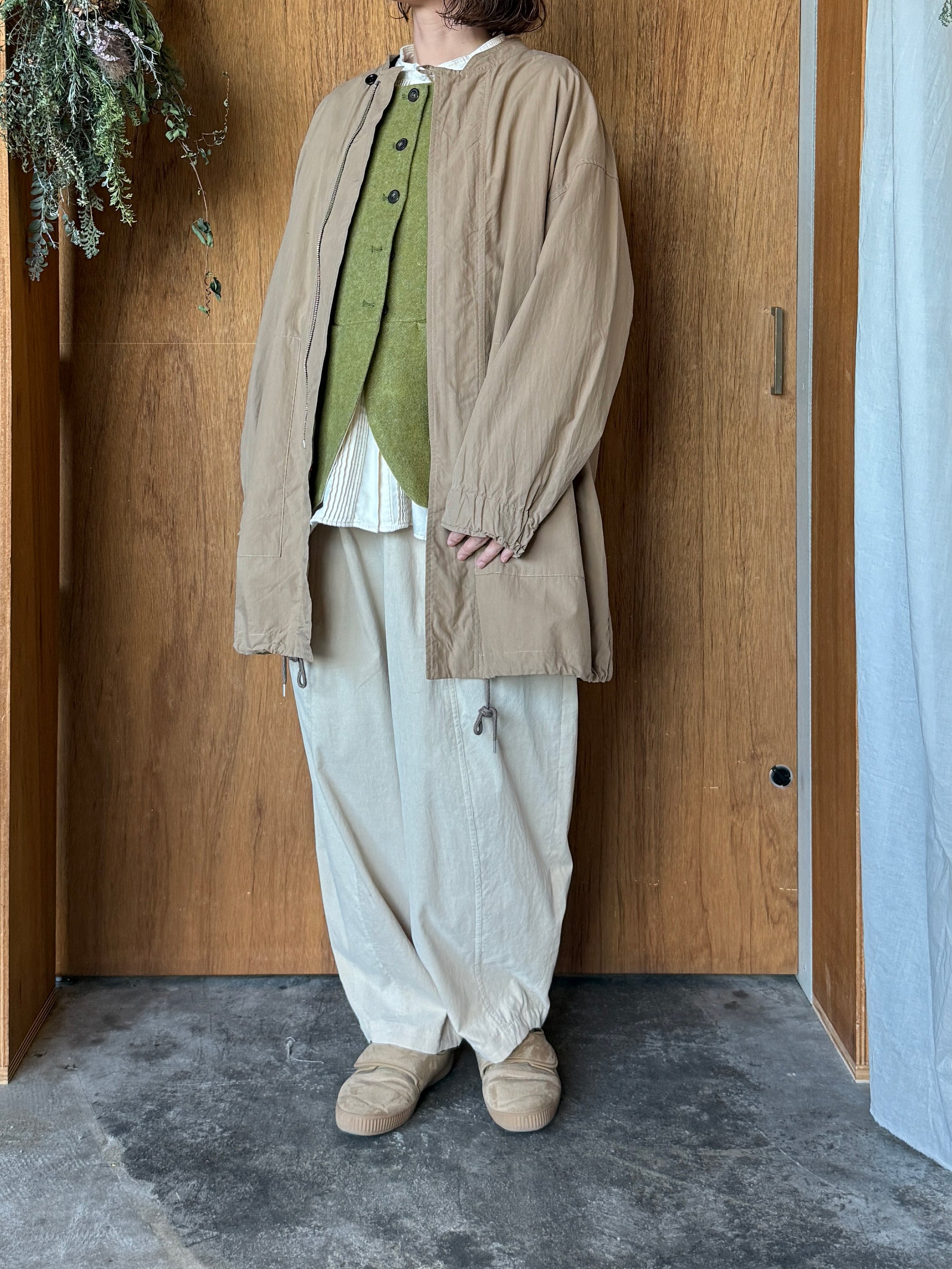 tumugu / エコウールモッサ ベスト（OLIVE）