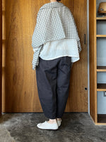 Vlas Blomme / Washed Light Linen ワイドシャツ (L.Beige)