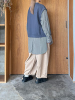 OTOAA / GARMENT DYE SWEAT VEST（GRAPHITE）