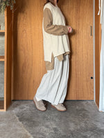 suzuki takayuki / knitted vest（ivory）