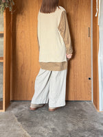 suzuki takayuki / knitted vest（ivory）