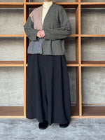 Vlas Blomme / Pure Yak マルチカラー2Wayカーディガン(G.Olive)