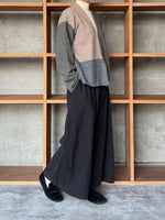 Vlas Blomme / Pure Yak マルチカラー2Wayカーディガン(G.Olive)