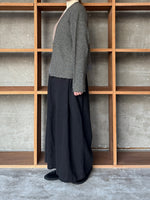 Vlas Blomme / Pure Yak マルチカラー2Wayカーディガン(G.Olive)