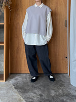 Vlas Blomme / Cotton Hemp High Count Swallowシャツ (Écru)