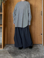 OTOAA / GINGHAM CHECK CRAFTED SHIRT ( BLACK x WHITE )
