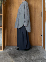 OTOAA / GINGHAM CHECK CRAFTED SHIRT ( BLACK x WHITE )
