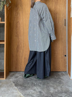 OTOAA / GINGHAM CHECK CRAFTED SHIRT ( BLACK x WHITE )