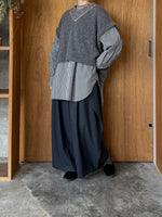 OTOAA / GINGHAM CHECK CRAFTED SHIRT ( BLACK x WHITE )