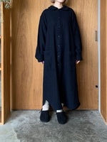 Re arrival!! Vlas Blomme / 縮絨ウール ソフトコート (Navy)