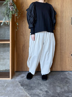 UNIVERSAL SEVEN / セントラル裏毛 タイプライターコンボフリルPO（クロ×クロ）