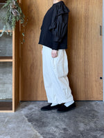 UNIVERSAL SEVEN / セントラル裏毛 タイプライターコンボフリルPO（クロ×クロ）