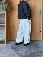 UNIVERSAL SEVEN / セントラル裏毛 タイプライターコンボフリルPO（クロ×クロ）