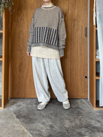 OTOAA / WOOL KNIT PULL OVER（BUTTER × NAVY）