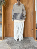 OTOAA / WOOL KNIT PULL OVER（BUTTER × NAVY）