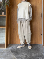 OTOAA / GARMENT DYE SWEAT VEST（BUTTER）