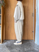 OTOAA / GARMENT DYE SWEAT VEST（BUTTER）