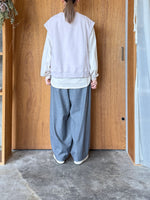 OTOAA / GARMENT DYE SWEAT VEST（WARM GRAY）