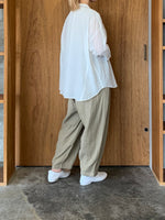 suzuki takayuki / farmer's wide pants（bay leaf）