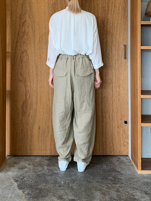 suzuki takayuki / farmer's wide pants（bay leaf）