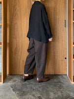 suzuki takayuki / farmer's wide pants（van dyck brown）