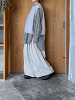 OTOAA / GARMENT DYE SWEAT VEST（WARM GRAY）