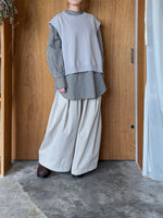 OTOAA / GARMENT DYE SWEAT VEST（WARM GRAY）