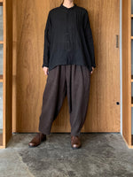 suzuki takayuki / farmer's wide pants（van dyck brown）