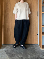 suzuki takayuki / farmer's wide pants（black）
