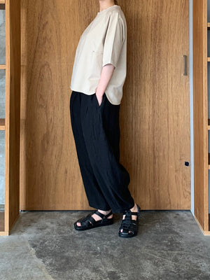 suzuki takayuki / farmer's wide pants（black）