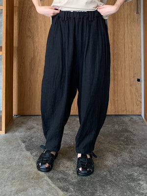 suzuki takayuki / farmer's wide pants（black）